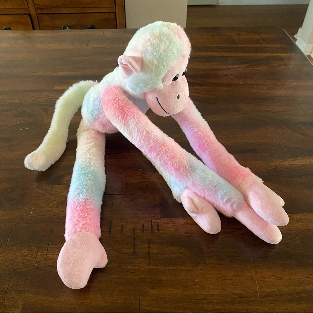 Funexpress Monkey Stuffed Animal with Long Floppy Limbs and Sound - Picture 3 of 8